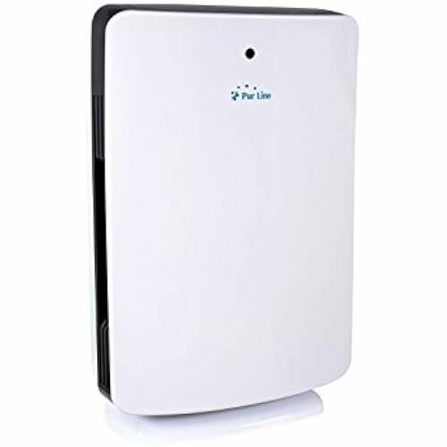 фото PURline Fresh Air 100 очиститель воздуха, сенсорный светодиодный дисплей, низкое энергопотребление, ионизатор, 50 Вт, черный/белый