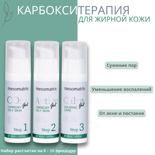 Карбокситерапия MESOMATRIX для проблемной кожи OILY SKIN набор 3 в 1 2013₽