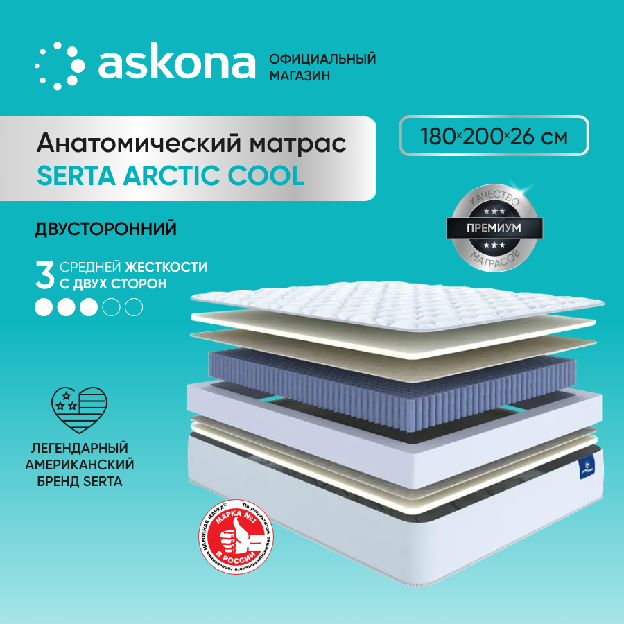 фото Матрас 200*160 Serta Arctic Cool
