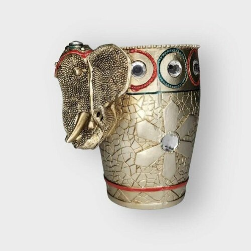 Стакан для карандашей, стакан, декоративный, слоник