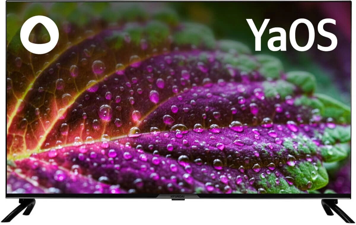 Телевизор LED Hyundai 40" H-LED40BS5003 Яндекс. ТВ Frameless черный FULL HD 60Hz DVB-T DVB-T2 DVB-C DVB-S DVB-S2 USB