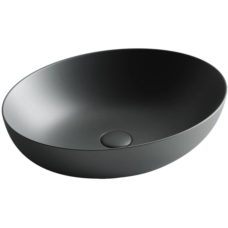 Раковина Ceramicanova Element CN6017MDH накладная, 52x39.5 см, темный антрацит матовый