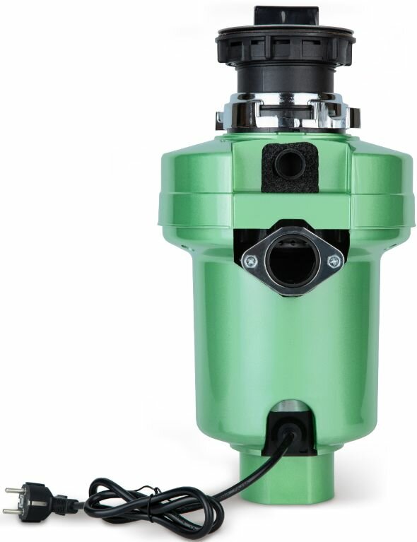 Обзор: Измельчитель пищевых отходов БИРЮСА WD-375C1, объем камеры 1.1 л, зеленый