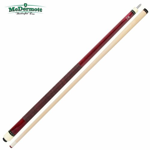 Кий для американского пула McDermott Lucky L06, двухсоставный красный