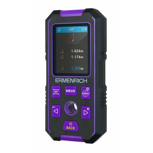 фото Детектор скрытой проводки ermenrich ping sm90, фиолетовый