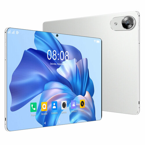 Планшет с клавиатурой6128 ГБ Андроид 13планшет игровой Серебро 962800₽