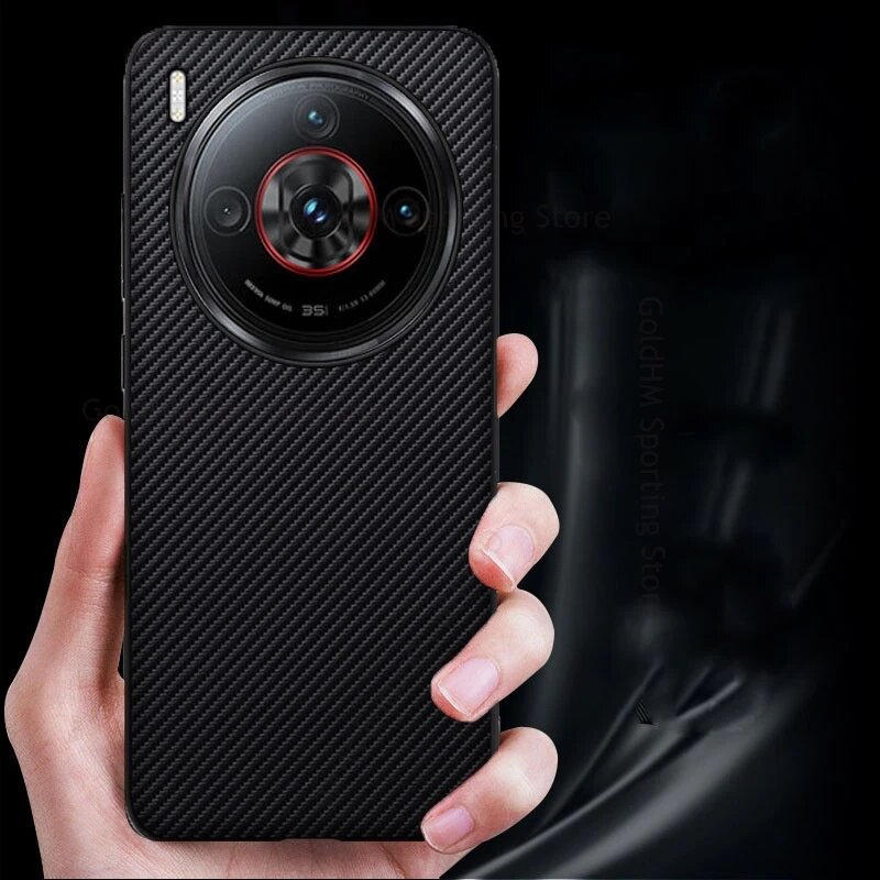 Для ZTE nubia Z60S Pro Z60 Ультраударный чехол из углеродного волокна для телефона Nubia Z50S Pro Z40 S Z60 Ultra Axon 40 Ultra Slim Cover, Черный, Nubia Z50S Pro — фото 1