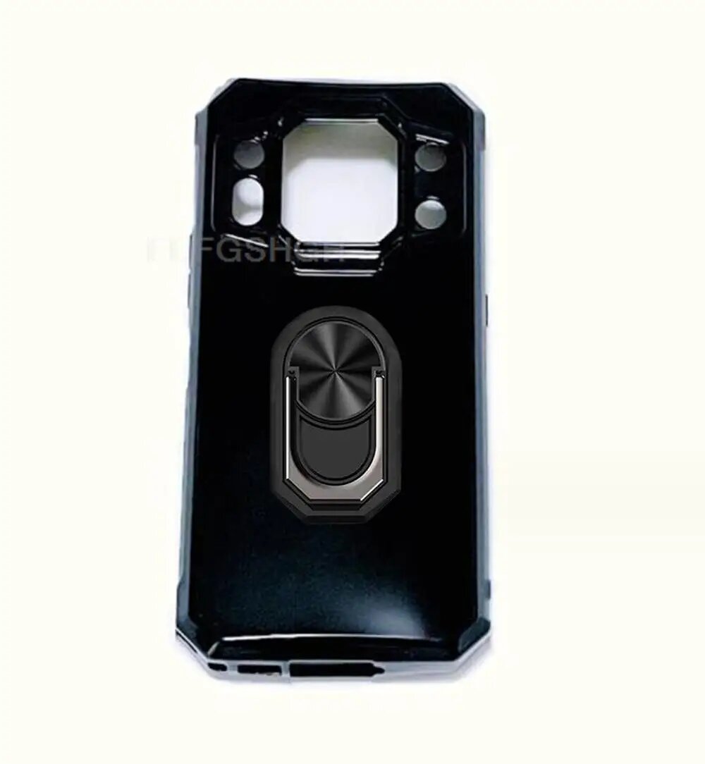Кольцо на палец для Oukitel WP30 Pro 6,78 дюйма 2023 дюйма, мягкая силиконовая искусственная кожа из ТПУ для OukitelWP30Pro WP30Pro, чехол для телефона с кронштейном, Black Tpu C Black, Oukitel WP30 pro, Чехол и держатель