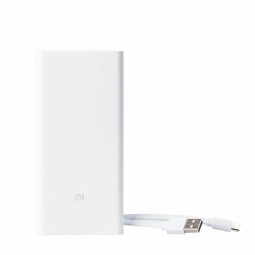 PowerBank Xiaomi 10000 с беспроводной зарядкой с тонким и влагозащищенным корпусом белый 2350₽