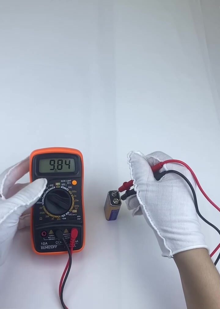 Мультиметр REMIZOFF XL830L, цифровой, с подсветкой, хранение данных, 9V — фото 1