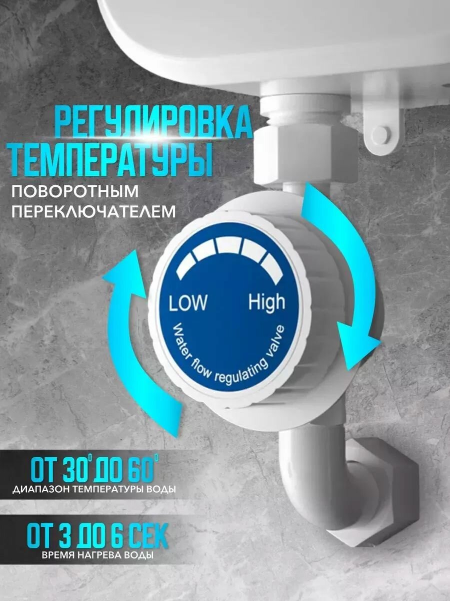 Водонагреватели Xiaomi Проточный водонагреватель электрический с душем лейкой шлангом