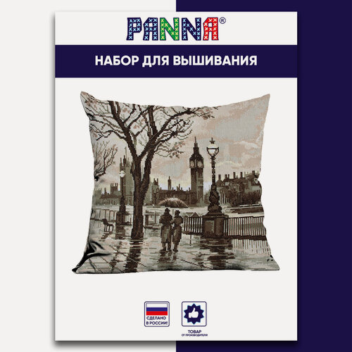 Изображение товара Набор для вышивания PANNA PD-1606 "Лондонский дождь" 42 x 42 см