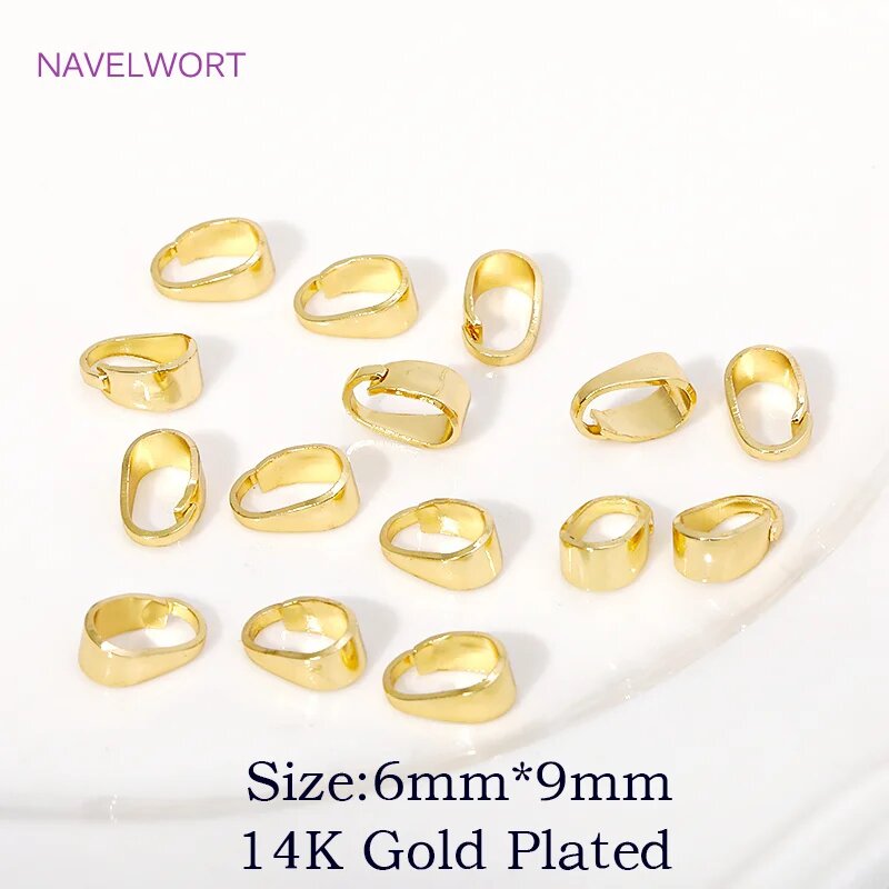 Латунные позолоченные подвески NAVELWORT 40 шт Желтый, 40 pieces, 14K Gold Plated