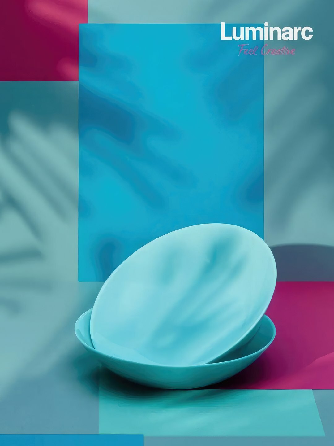 Тарелки глубокие Luminarc Zelie Light Turquoise, 20 см, 6 шт — фото 1