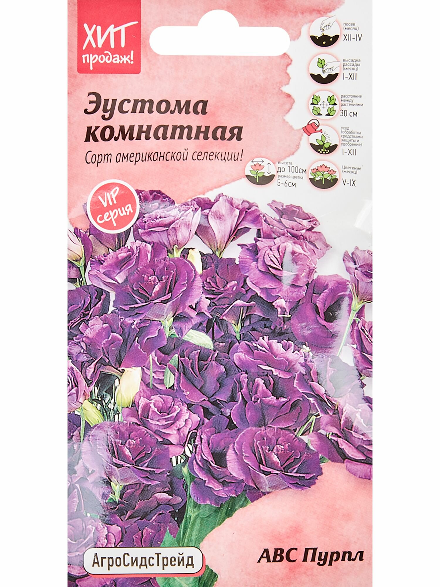 Эустома АВС Пурпл 10 шт.