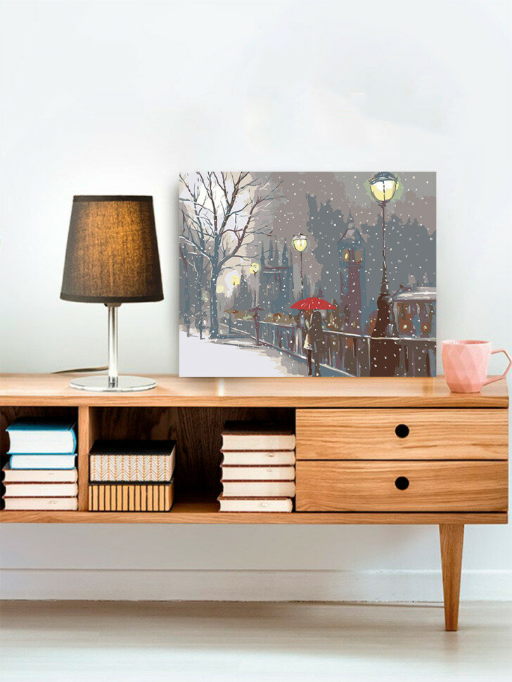 Картина по номерам "Снегопад" — фото 1