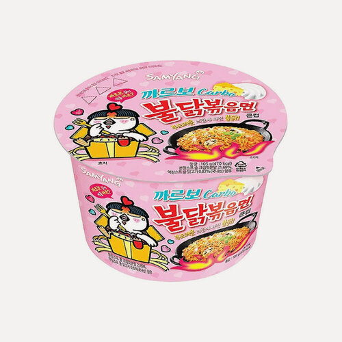 Изображение товара Лапша быстрого приготовления Samyang курица-карбонара острая 105 г, Южная Корея