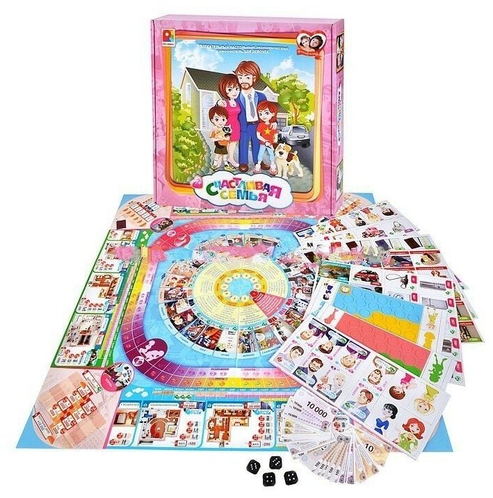 Настольная игра "Счастливая семья". Развивающие игры по сериям. Познавательные игры — фото 1