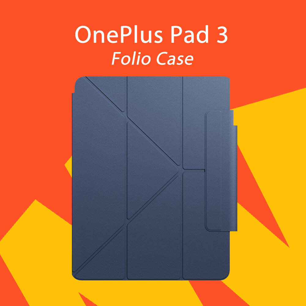 Чехол-фолио ONEPLUS Pad 3 Folio Case, для планшета, функция подставки, голубой