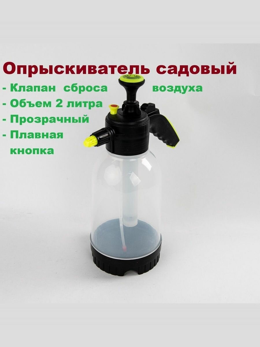 Опрыскиватель помповый 2л прозрачный