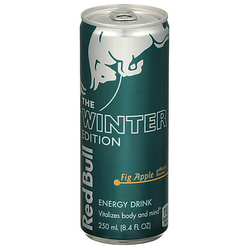 Энергетический напиток, Red Bull, the Winter Edition Fig Apple 250 мл, металлическая банка