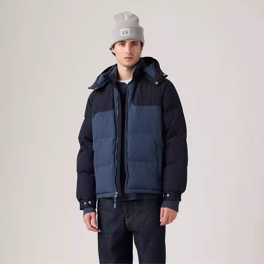 Куртка Levi's Rockridge Short Puffer, размер L, темно-синий — фото 1