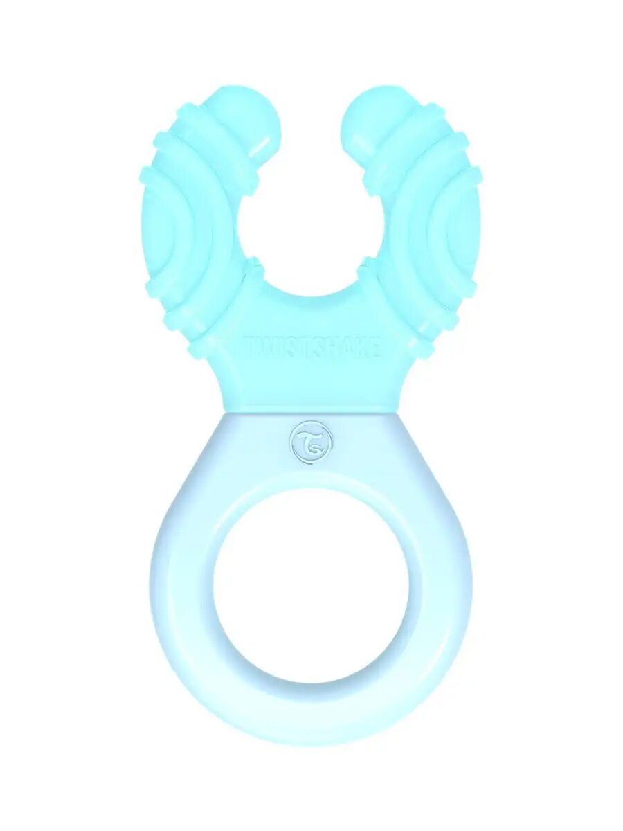 Прорезыватель детский Twistshake, силикон, от 2 мес, голубой, синий — фото 1