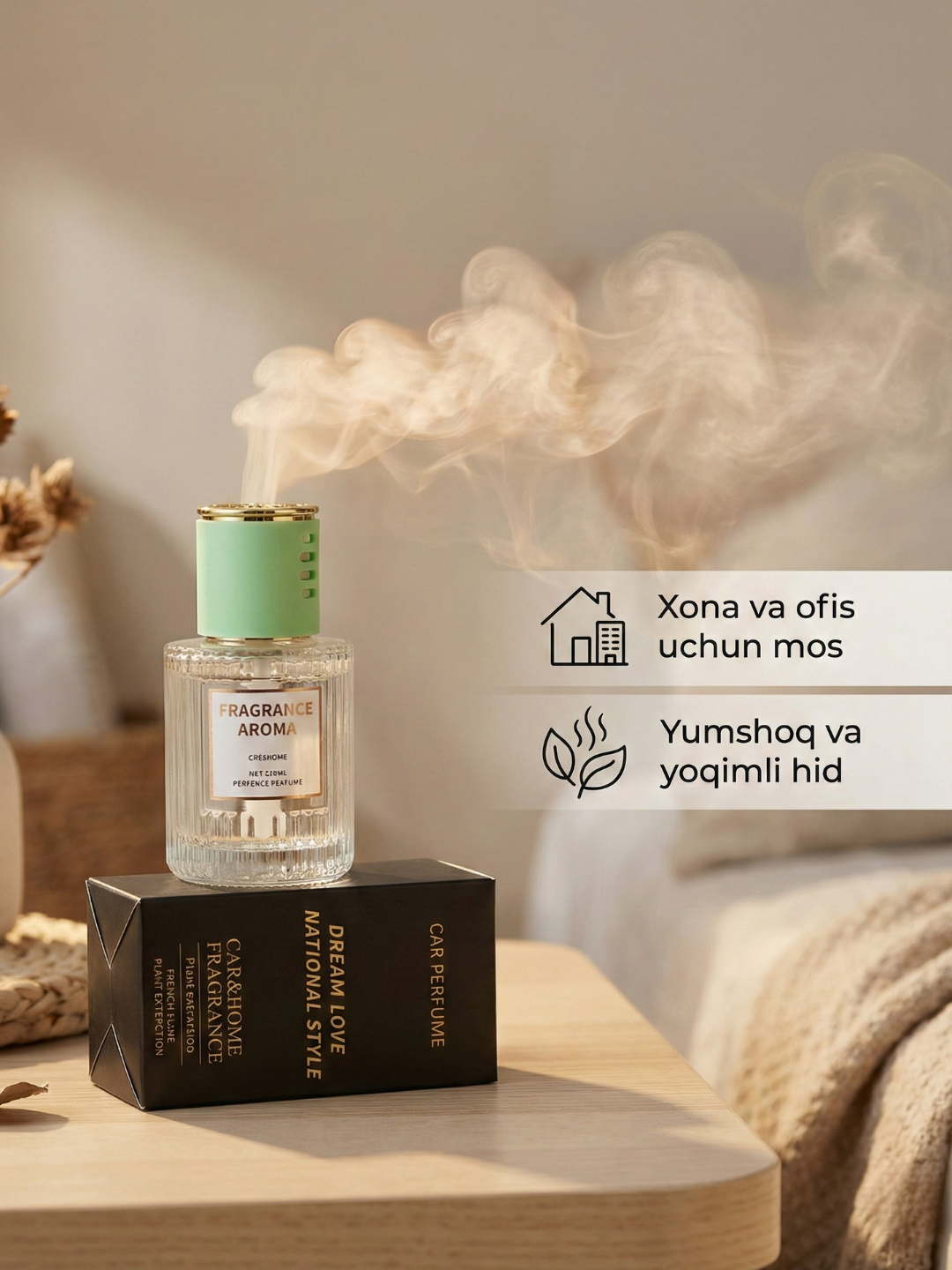 Ароматизатор Black Odor Для автомобиля, офиса и дома, освежитель. — фото 1