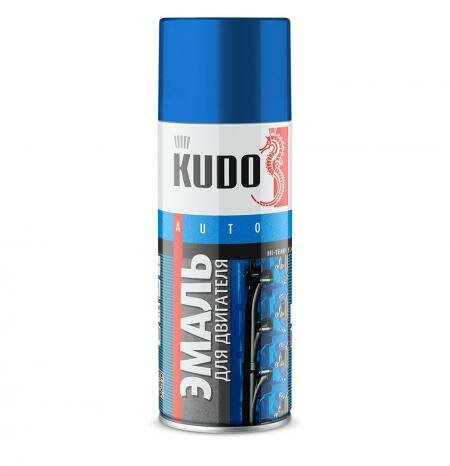 KUDO KU5131 краска-спрей ДЯ двигатея черная KUDO 520М