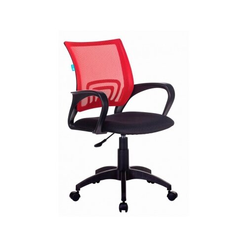 фото Компьютерное кресло бюрократ ch-695nlt офисное, обивка: текстиль, цвет: красный/черный