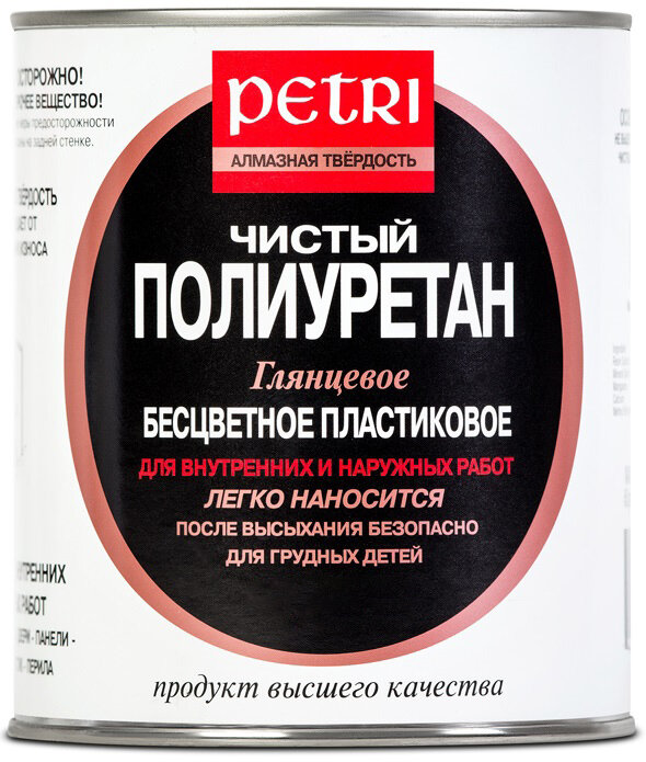 PETRI даймонд хард лак 100% полиуретан, гл (1л)