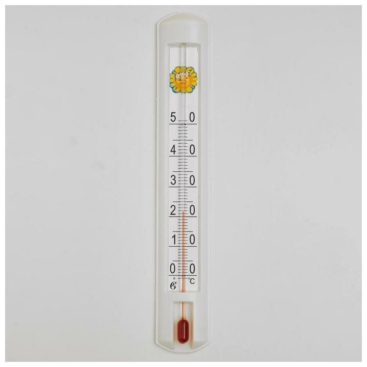 Термометр комнатный, от 0°С до +50°С, упаковка картон, микс 1546045