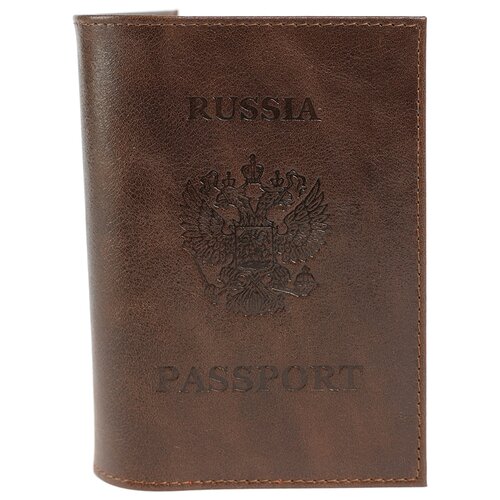 фото Обложка на паспорт / обложка из натуральной кожи / чехол для паспорта marite арт. 604-002.4np/коричневый. марите