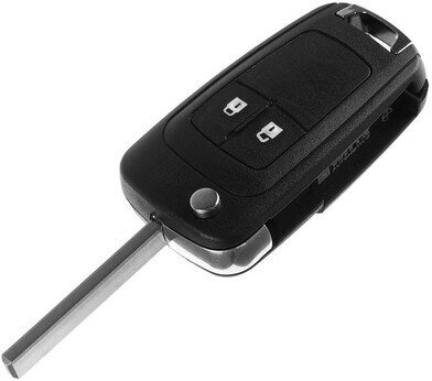 Cartage Корпус ключа, откидной, Opel, 2 кнопки