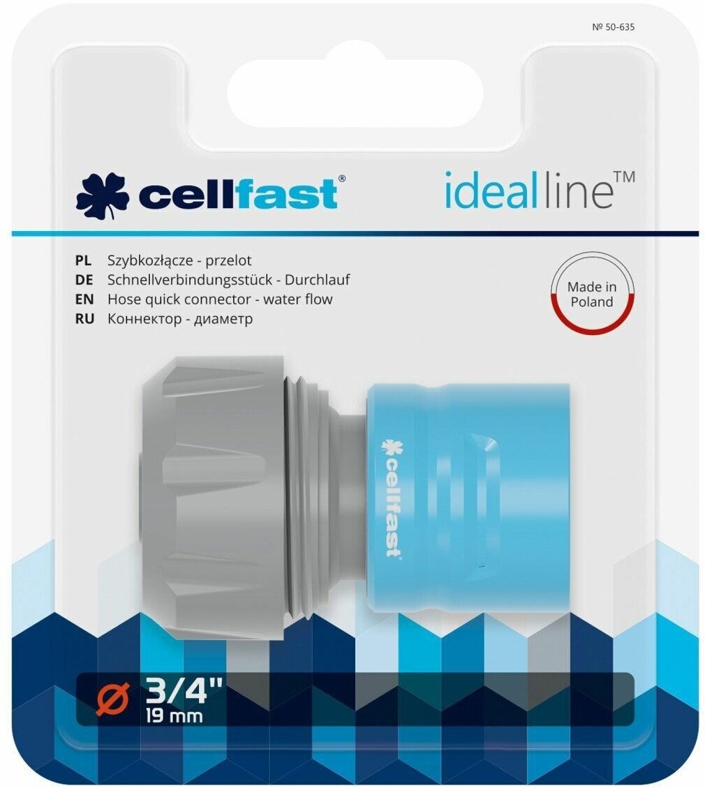 Коннектор диаметр 3/4" IDEAL Cellfast 50-635