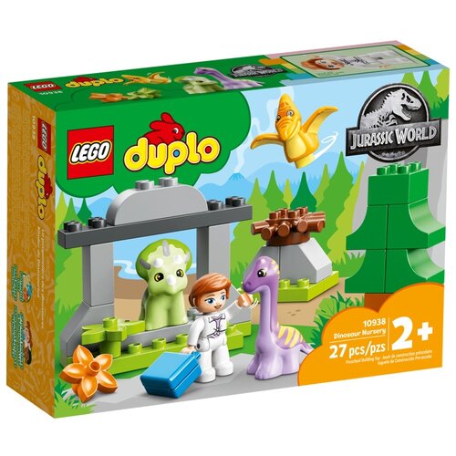 Конструктор LEGO DUPLO 10938 Dinosaur Nursery Питомник динозавров, 27 дет. конструктор lego duplo jurassic world 10939 побег динозавров тираннозавр и трицератопс 36 дет