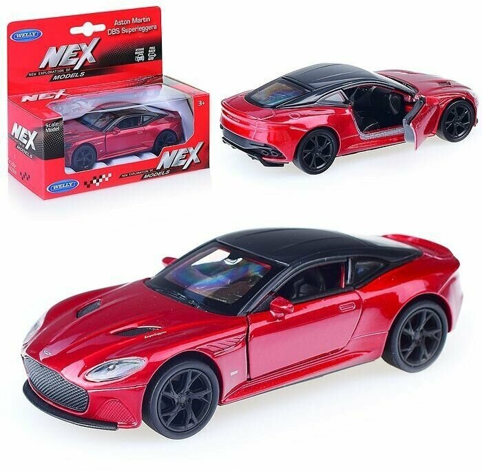 Игрушка модель машины 1:34-39 ASTON MARTIN DBS SUPERLEGGERA, 43777 Welly