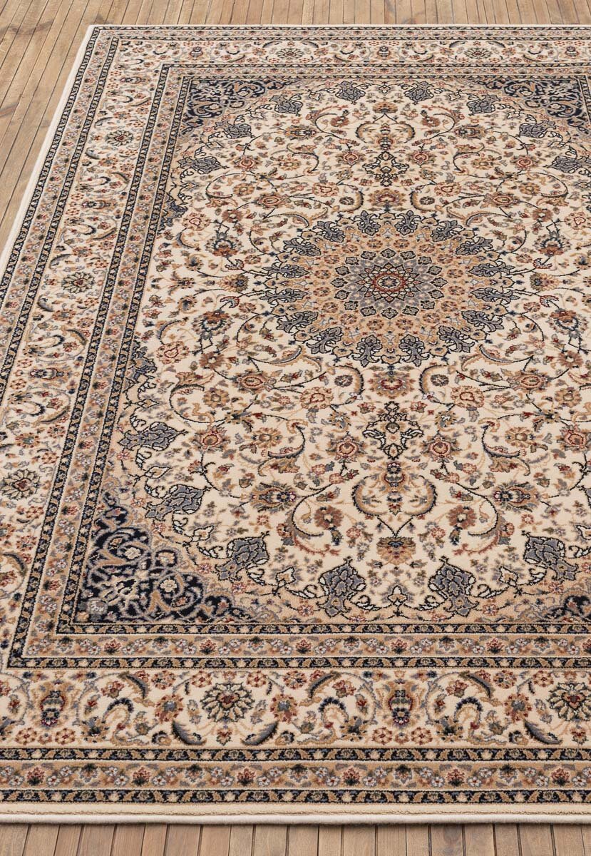 фото Ковер на пол 1,2 на 1,7 м в спальню, гостиную, бежевый Prestige 8177-51033