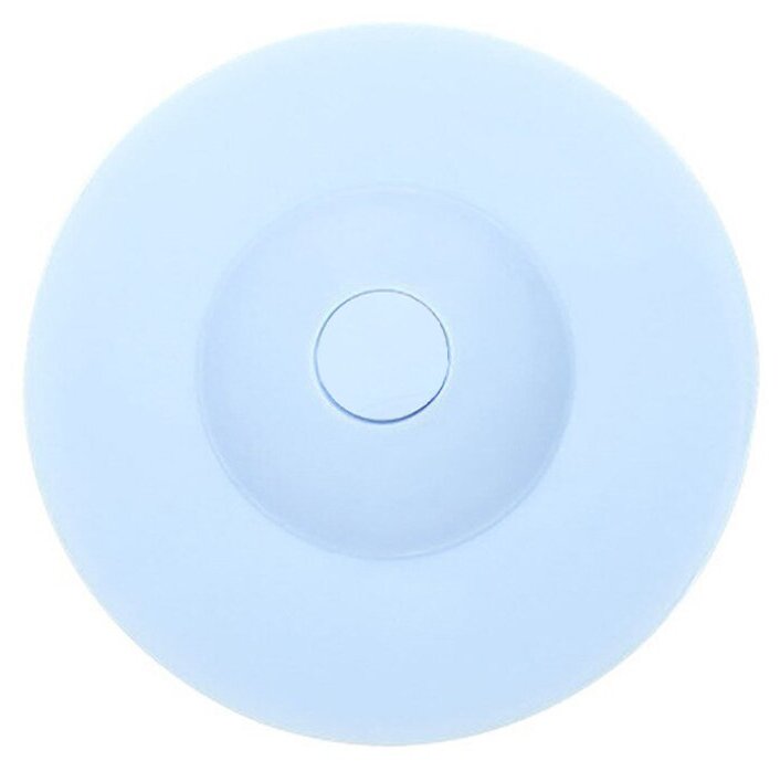 Сетка-фильтр для раковины и ванны силиконовый, Ø – 10 см, голубой - фотография № 3