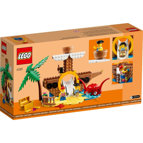 конструктор lego duplo 10904 детишки животных 9 дет Конструктор LEGO 40589 Детская площадка: пиратский корабль