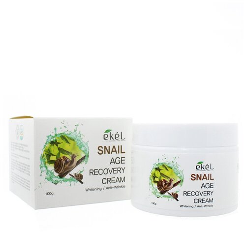 Ekel Age Recovery Cream Snail Крем для лица с муцином улитки 100 гр