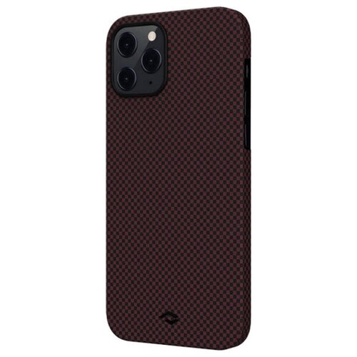 фото Чехол из арамидного волокна для iphone 12 pro max pitaka magez case, black/red [ki1204pm]