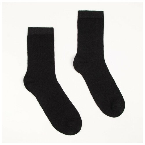 фото Носки eurowool мужские шерстяные «super fine», цвет чёрный, размер 41-43