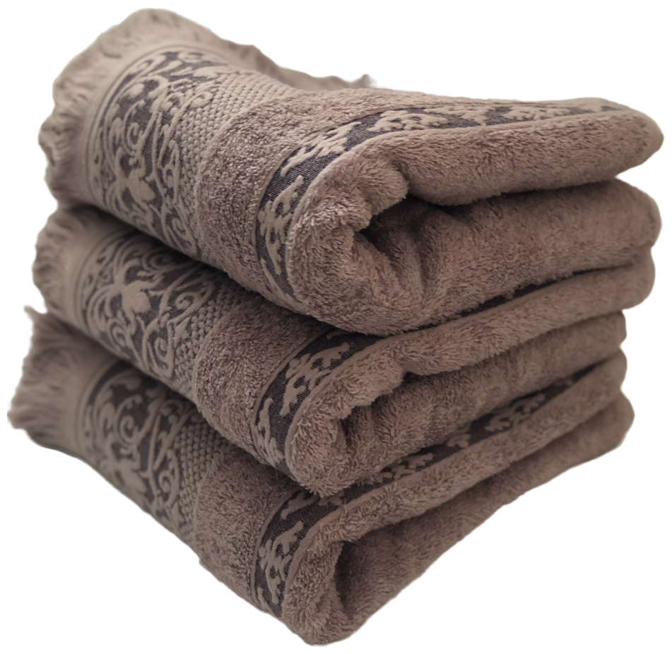 EVRAHOME Турецкое полотенце премиум класса 100% хлопок натуральное без примесей набор 3 шт, подарки на 8 марта - фотография № 5