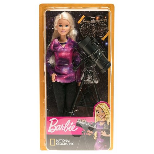 Кукла Barbie Кем быть Астрофизик кукла mattel barbie из серии кем быть dvf50 gtw39 педиатр