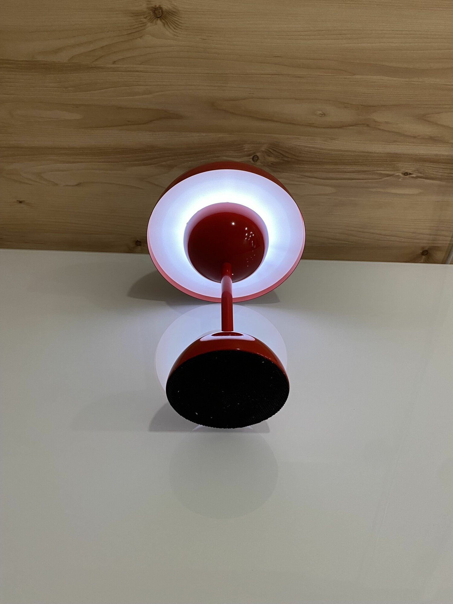 Лампа настольная светодиодная беспроводная LevelDesk SNR, красный - фотография № 4
