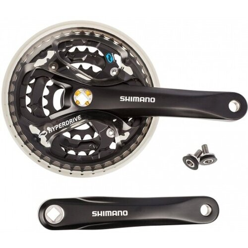 система 3 48 shimano efcm361e888cl acera 21 24ск 48 38 28 175мм смен зв черная инд уп Система Shimano Acera, M361 175мм, Квадрат 48/38/28T, защита. Черный