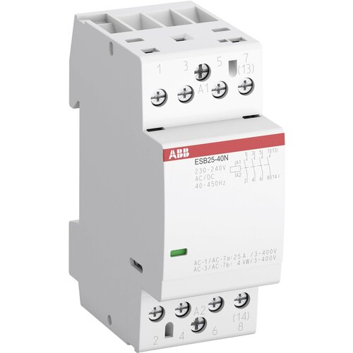 ABB Контактор ESB25-22N-06 модульный (25А АС-1 2НО+2НЗ) катушка 230В AC/DC ABB 1SAE231111R0622