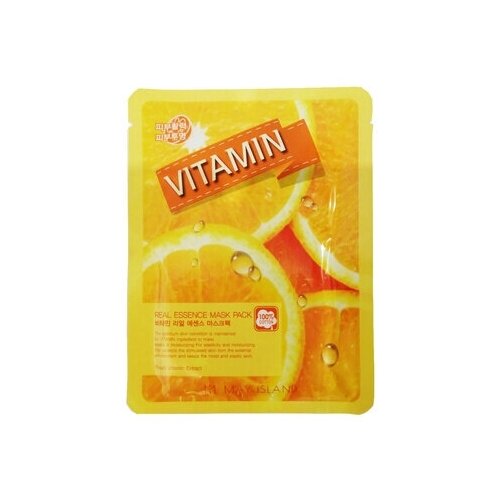 May Island Маска для лица тканевая витамин, 25 мл May Island Real Essence Vitamin Mask Pack