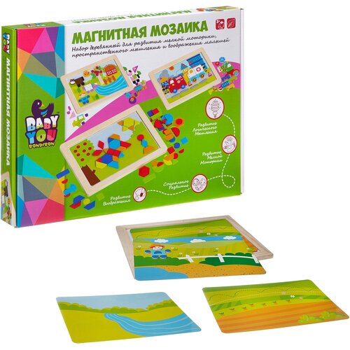 BONDIBON Магнитная мозаика Ферма (ВВ2041)